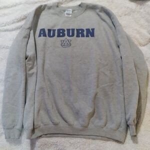 University of Auburn XL Gray Sweatshirt with Navy Blue Logo